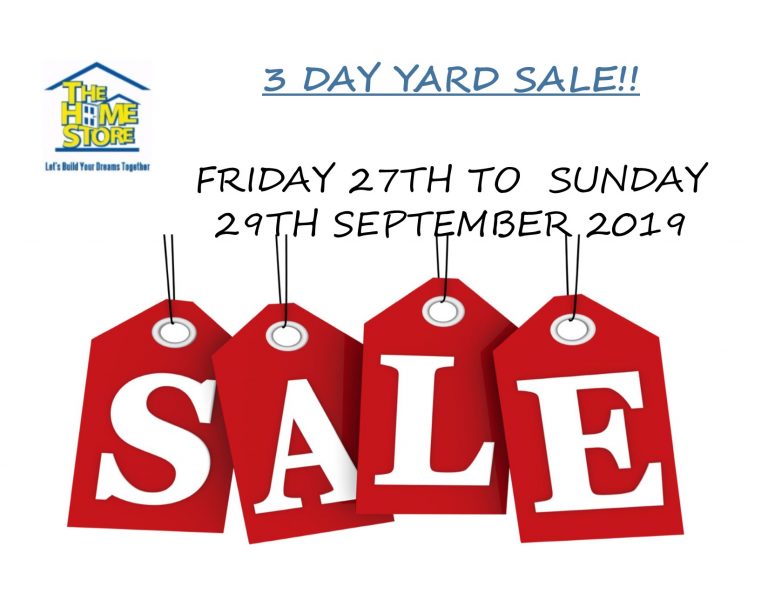 The Home Store 3 Day Yard Sale C3 Centre